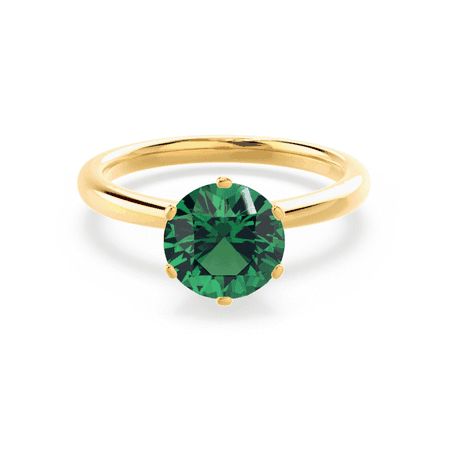 round emerald ring - Google Search
