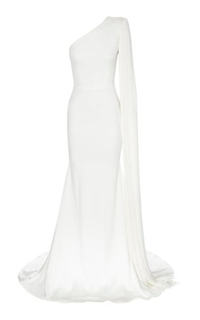Marston One-Shoulder Fringe-Accented Gown by Alex Perry | Moda Operandi
