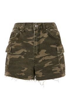 MOTO Camouflage Pocket Mom Shorts