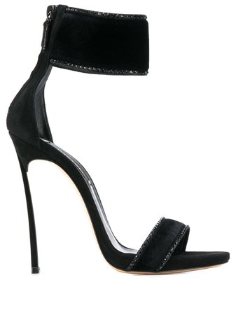 Casadei Ankle Strap Stiletto Sandals 1L444N120HT0008 Black | Farfetch