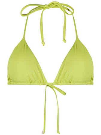 Fisico Halterneck Bikini Top CR36M0 Green | Farfetch