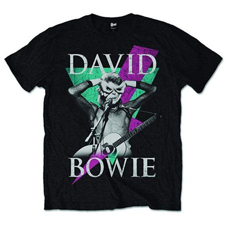 David Bowie Thunder Camiseta Manga Corta para Hombre: Amazon.es: Ropa y accesorios