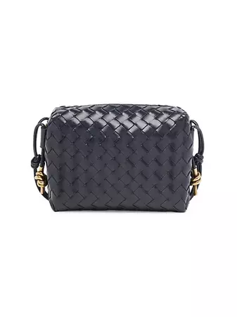 Shop Bottega Veneta Small Brass Loop Leather Crossbody Bag | Saks Fifth Avenue
