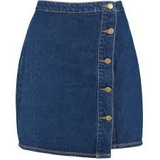 denim above the knee button up wrap skirt - Google Search