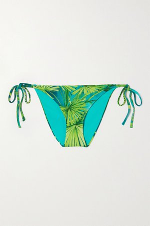 Green Printed bikini briefs | Versace | NET-A-PORTER