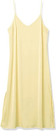 Amazon.com: The Drop Women's Ana Silky V-Neck Midi Slip Dress: Clothing