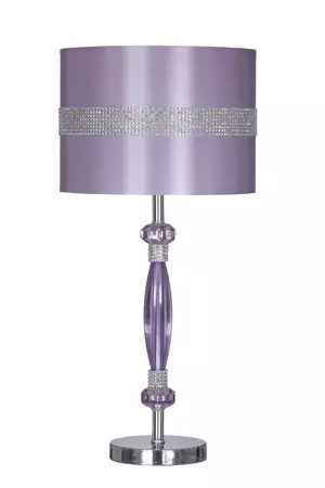 Ashley Furniture Nyssa Purple Metal Table Lamp | The Classy Home