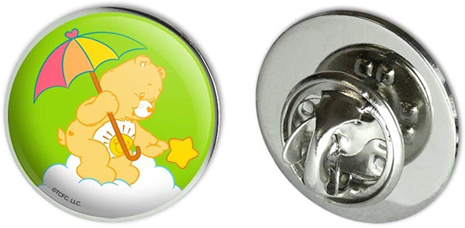 Amazon.com: GRAPHICS & MORE Care Bears Funshine Bear Metal 0.75" Lapel Hat Pin Tie Tack Pinback: Jewelry