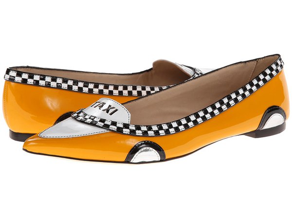 Kate Spade New York - Go (Taxi Yellow Patent/Black/White Patent) Women's Flat Shoes