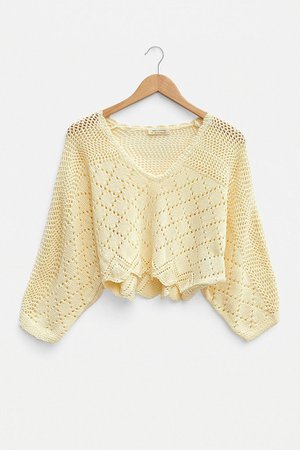 UO Petra Pointelle Jumper | Urban Outfitters UK