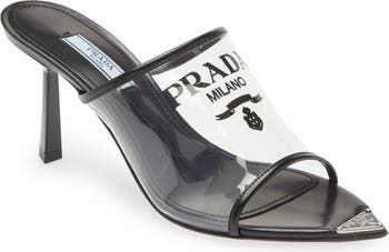 Prada Logo Clear Slide Sandal | Nordstrom