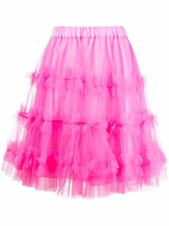 P.A.R.O.S.H. Mini Tulle Tiered Skirt - Farfetch