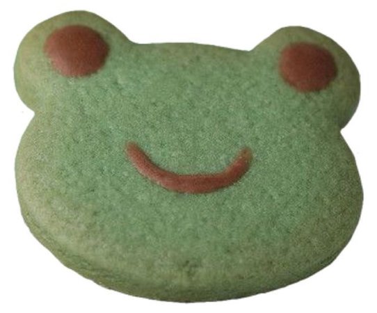 green frog cookie