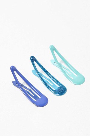 blue hair clips