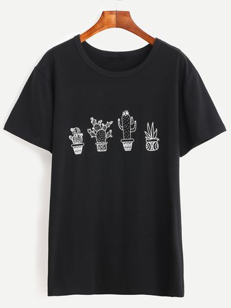 Cactus Potted Print Tee