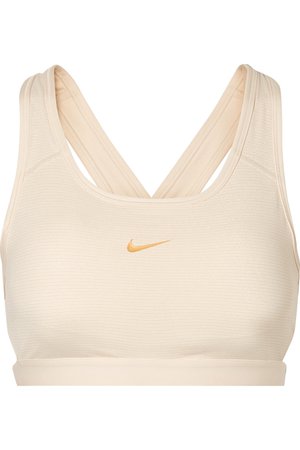 Nike | Classic cutout metallic striped Dri-FIT stretch sports bra | NET-A-PORTER.COM