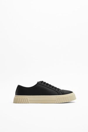 THICK-SOLED SNEAKERS - Black | ZARA United States