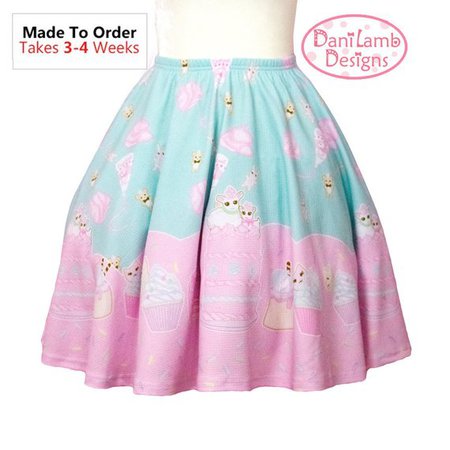 Fairy Kei Skirt Cupcake Skirt Pastel Frosting Skirt Kawaii | Etsy