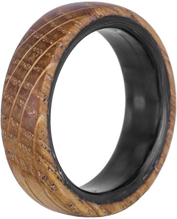 Element Ring Co. Whiskey Barrel Wood & Carbon Fiber Ring