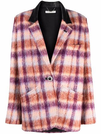 Shop Alessandra Rich oversized mohair-wool blazer jacket with Express Delivery - FARFETCH