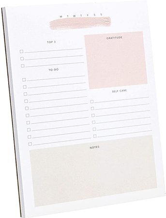 Amazon.com : Weekly Planner Pad – to Do List Notepad 52 Sheets Size (10 x 7.8”) Weekly Schedule & Calendar, Habit Tracker : Office Products