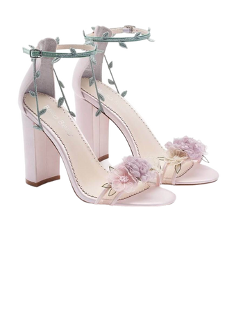 floral lavender heels shoes