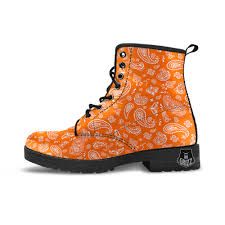 bandana paisley boot heel orange - Google Search
