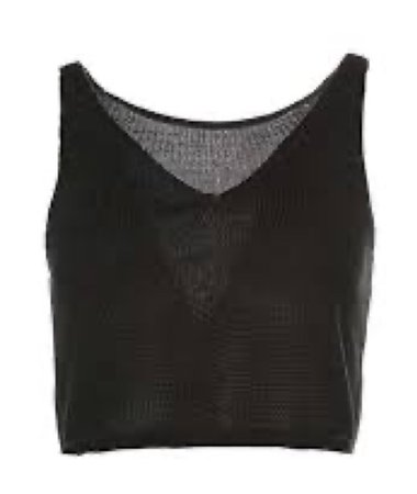 cropped black v neck sweater vest