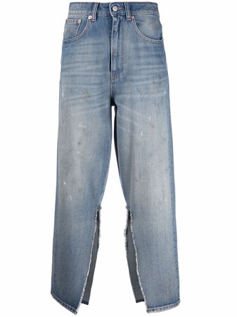 MM6 Maison Margiela high-waist Slit Jeans - Farfetch