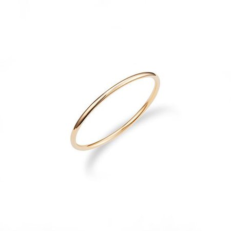 14K Gold Skinny Stacking Ring | Serendipity in Seoul