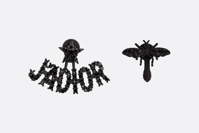 J'Adior ultra black earrings - Fashion Jewellery & Jewellery - Woman | DIOR