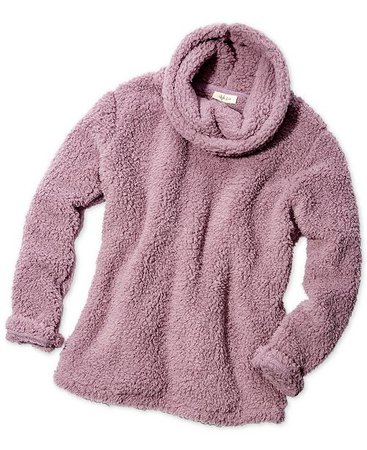 Style & Co Sherpa Cowl-Neck Sweater, Created For Macy's & Reviews - Tops - Women - Macy's