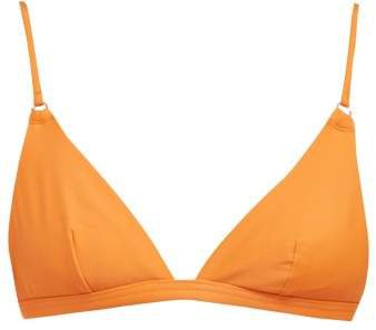 Bower - Tangiers Triangle Bikini Top - Womens - Dark Orange