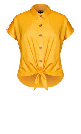 Shop Women's Plus Size Plus Size Explore Button Shirt - amber