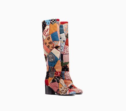 Diorage boot in embroidered patchwork - Dior