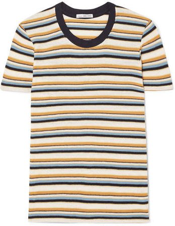 Vintage Boy Striped Cotton-blend Jersey T-shirt - Yellow