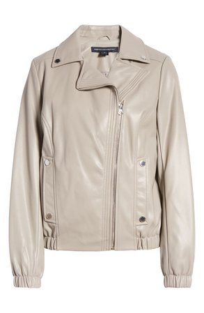 French Connectioon Asymmetrical Faux Leather Moto Jacket | Nordstrom