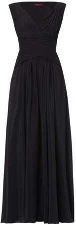 Marylebone Black Silk Cocktail Gown
