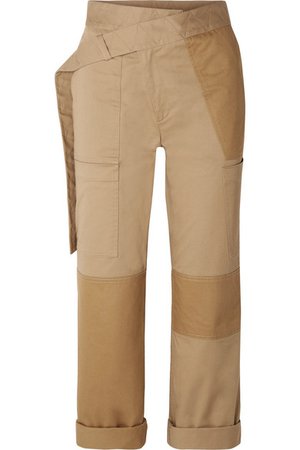 Monse | Cotton-blend drill straight-leg pants | NET-A-PORTER.COM
