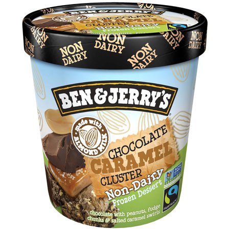 Ben & Jerry's Non‑Dairy Chocolate Caramel Cluster Frozen Dessert ‑ Shop Ice Cream at H‑E‑B