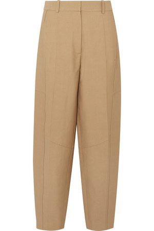 Victoria Beckham | Cotton-blend canvas tapered pants | NET-A-PORTER.COM