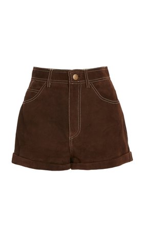 brown shorts