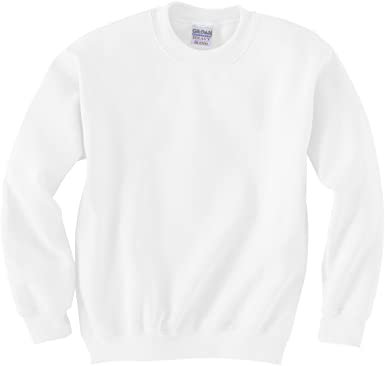 plain white crew neck sweatshirt