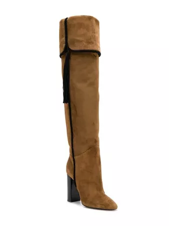 Saint Laurent Knee Length Boots - Farfetch