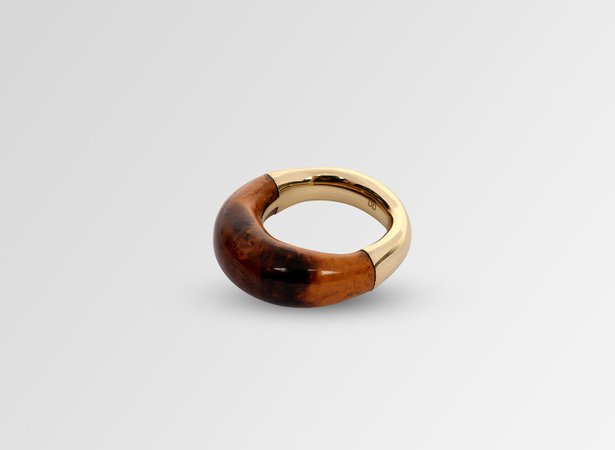 Medium Horn Ring - Clay Swirl - Dinosaur Designs US