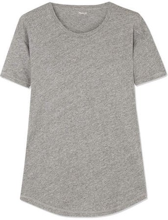 Whisper Slub Cotton-jersey T-shirt - Gray