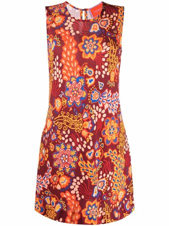 La DoubleJ floral-print Shift Mini Dress
