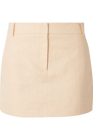 Tibi | Linen mini skirt | NET-A-PORTER.COM