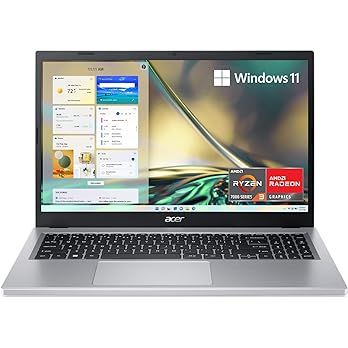Amazon.com: Acer Aspire 3 A315-24P-R7VH Slim Laptop | 15.6" Full HD IPS Display | AMD Ryzen 3 7320U Quad-Core Processor | AMD Radeon Graphics | 8GB LPDDR5 | 128GB NVMe SSD | Wi-Fi 6 | Windows 11 Home in S Mode : Electronics