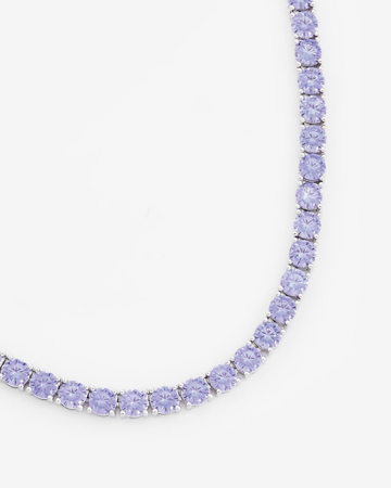 diamond necklace lilac